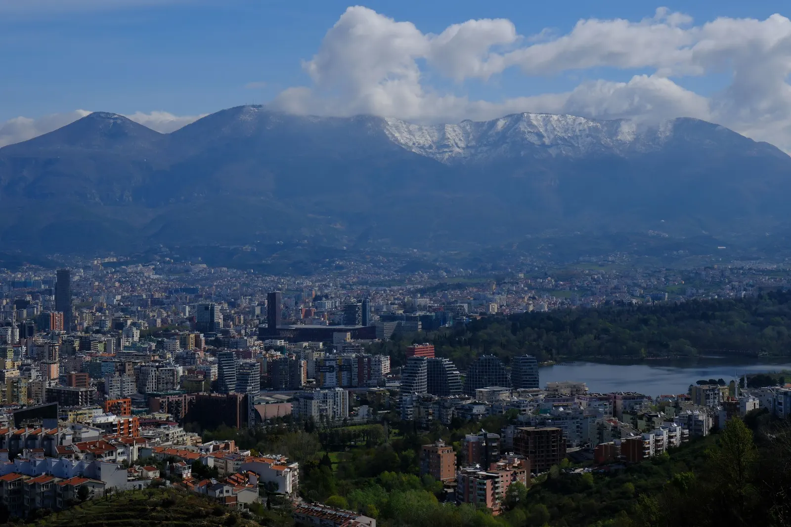 Tirana and Mount Dajti