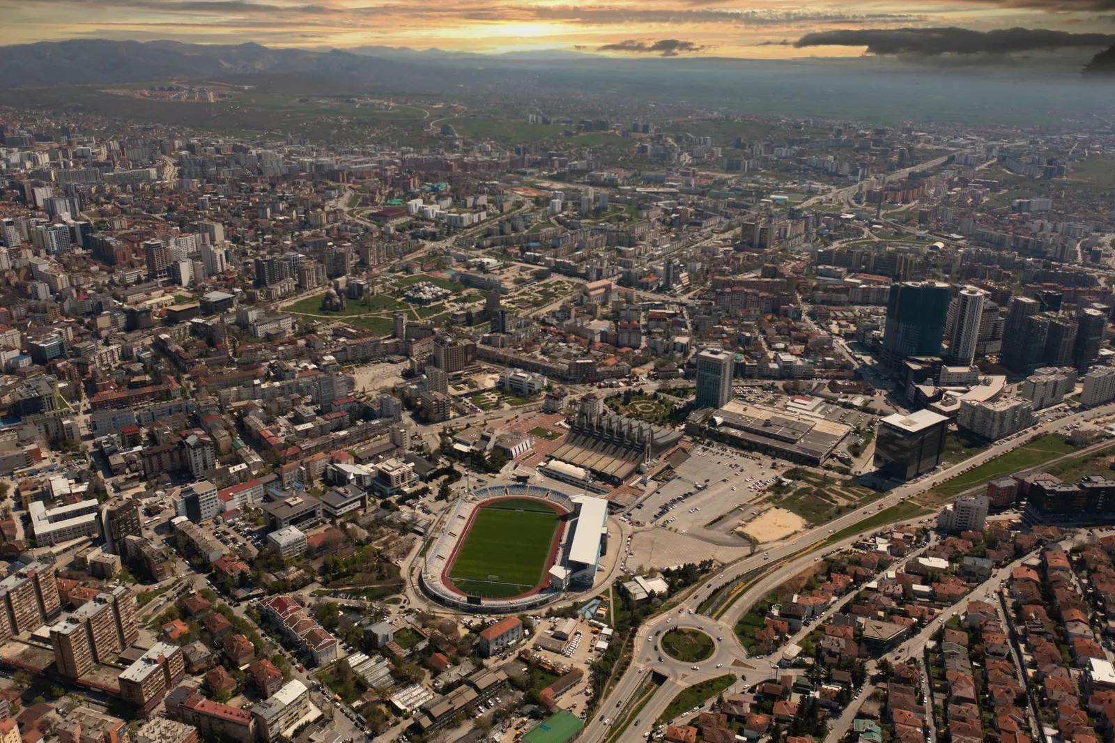 Prishtina from the air
