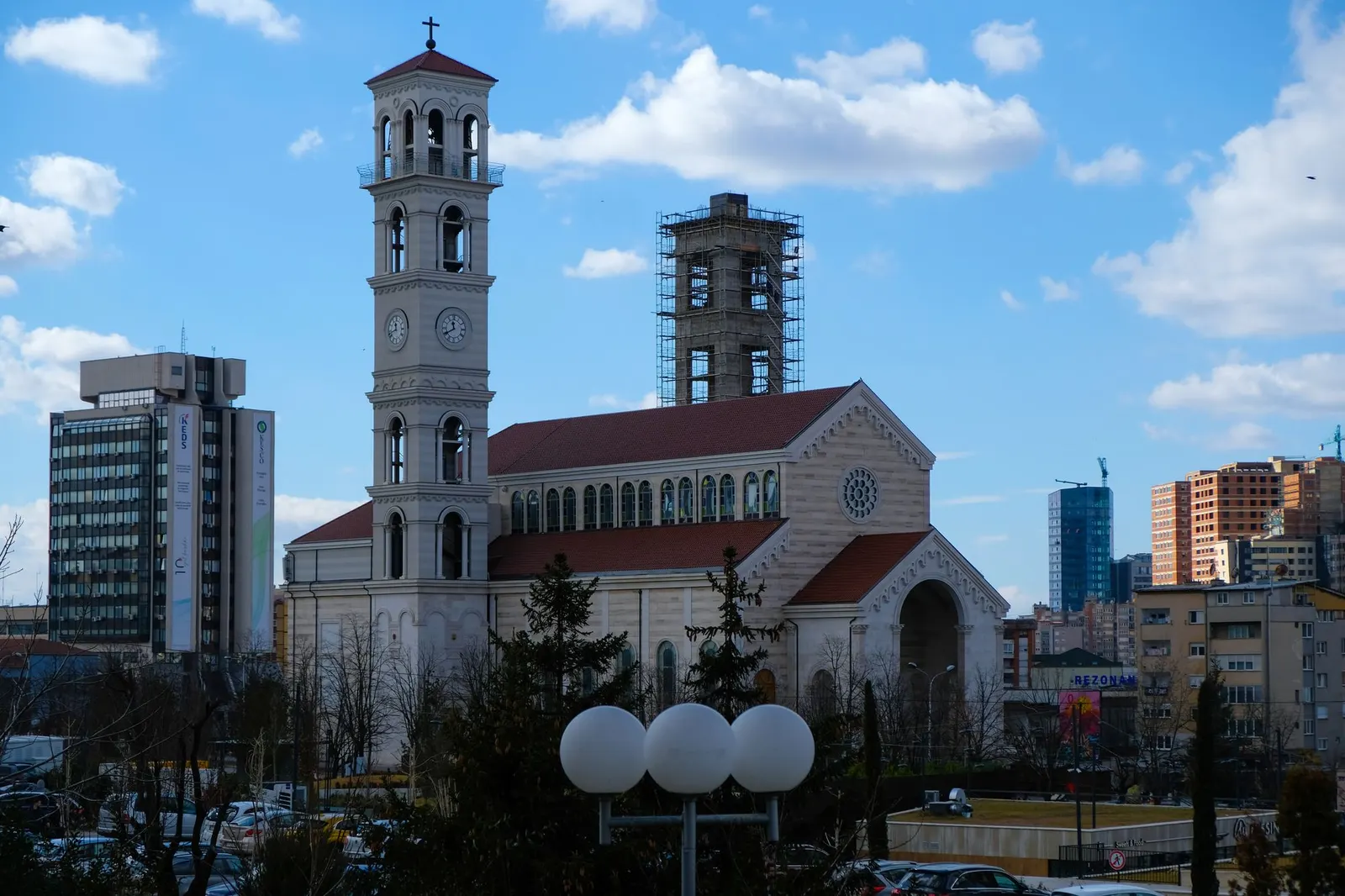 The cathedral in Prishtina