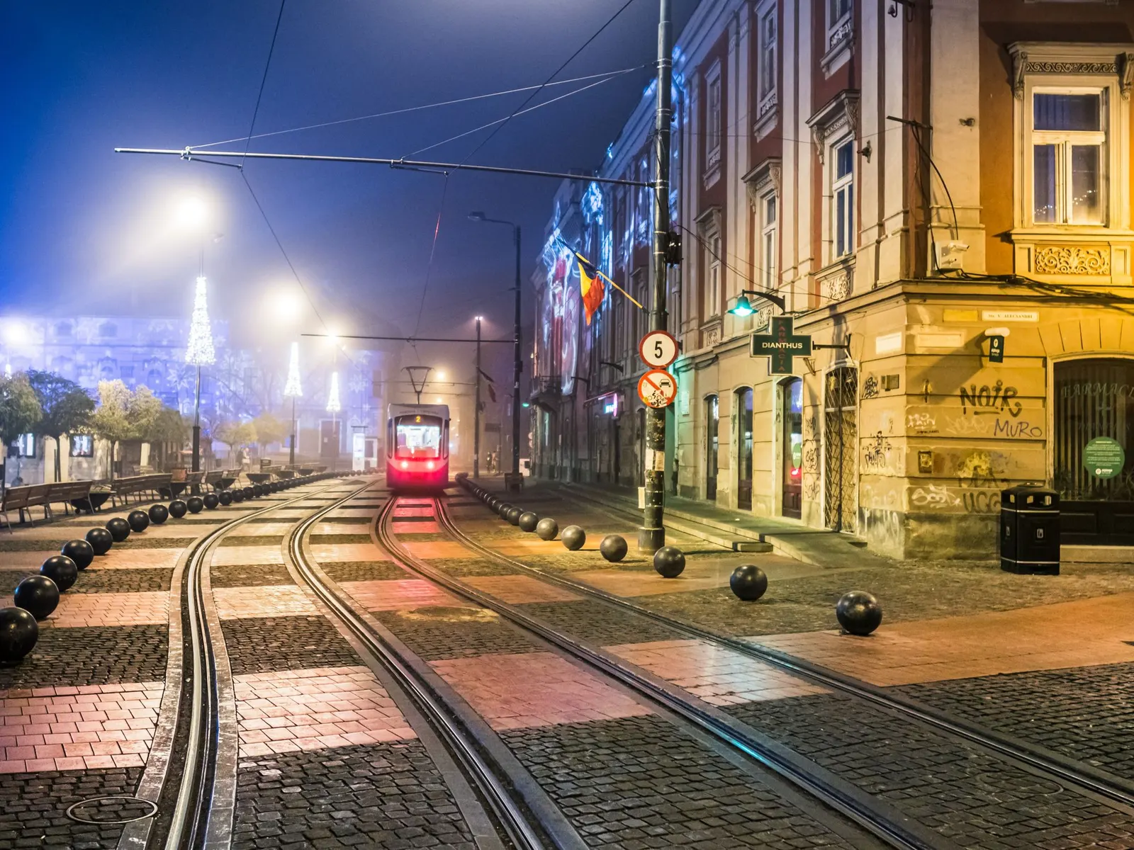 A tram in Timișoara